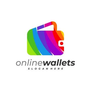 Colorful wallets logo vector template, Creative Wallets logo design concepts Stock Illustration