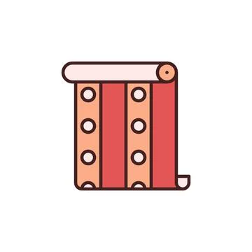 Colorful Wallpaper Roll vector concept modern icon Stock Illustration