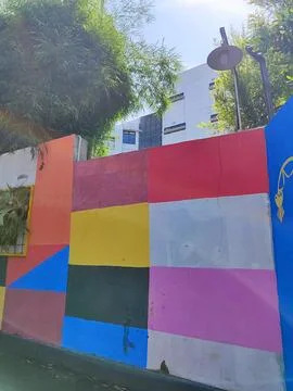 COLORFUL WALLS Stock Photos