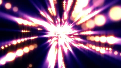 Colorful Warm Spheres Light Rays Burst VJ Motion Background Loop roll left Stock-Footage 70309062