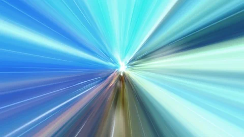 Colorful warp speed seamless loop Stock Footage 89316461