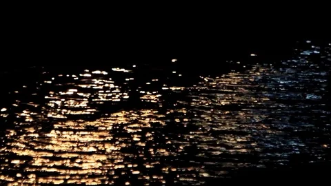Colorful water reflection background Stock Footage