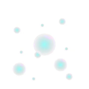 Colorful water soap bubble element design vector isolated on white background Stock Illustration