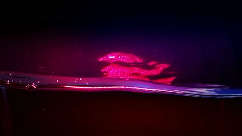 Colorful Water Surface in slow motion Fills The Screen. Stock Footage 95533222