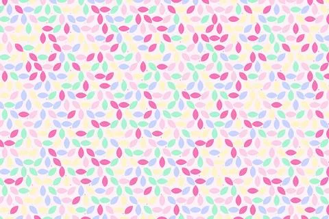 Colorful Watercolor Leaf Pattern Background Иллюстрация