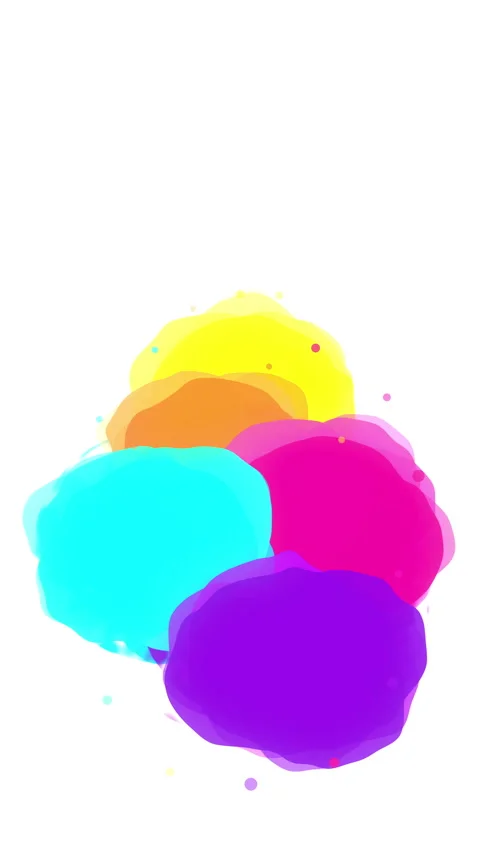 Colorful watercolor splash animation loop with vibrant liquid ink drops Stock Footage 346546221