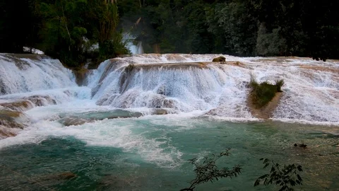 Colorful waterfall Stock Footage 94368316