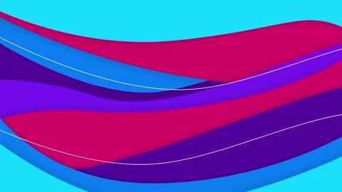 Colorful wave abstract background loop Stock Footage 242713368