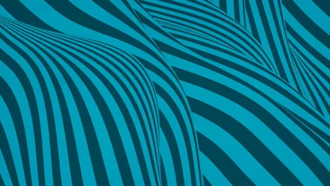 Colorful wave bend diagonal lines patterns background. 3d render loop animation Stock Footage 119892603