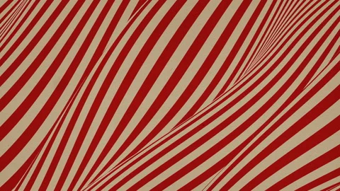 Colorful wave bend loop animation. Diagonal lines patterns. 3d rendering. 4k UHD Video stock 122864891