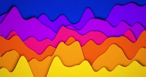 Colorful wave gradient animation Stock Footage 164894207