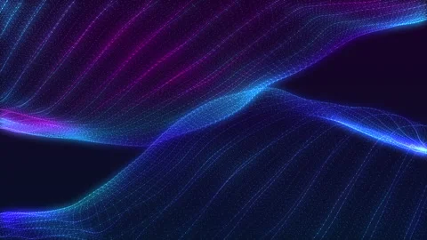 Colorful wave gradient animation slow motion background Video stock 133230549