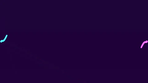 Colorful wave gradient animation slow motion background Stock Footage 133657974