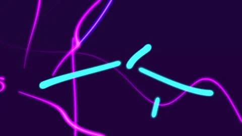 Colorful wave gradient animation slow motion background Stock Footage 133658325