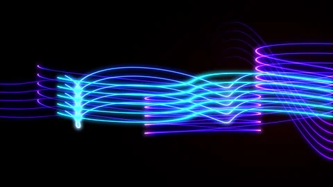 Colorful wave gradient animation slow motion background Stock Footage 139148383