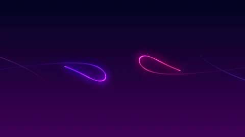 Colorful wave gradient animation slow motion background Stock Footage 139148601