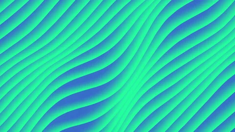 Colorful wave gradient loop animation. Diagonal lines patterns. 3d rendering. 4k Stock Footage 121514338