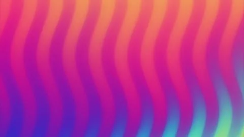 Colorful wave gradient loop animation. Future geometric patterns motion Stock Illustration