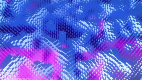 Colorful Wave Of Growing Rectangular Bars Stock Footage 221519224