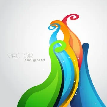 Colorful wave Stock-Illustration