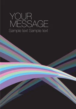 Colorful wave layout design Illustrazione stock