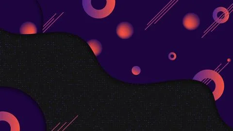 Colorful wave motion element background, modern gradient geometric wallpaper Stock Illustration