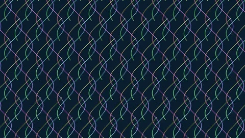 Colorful wave pattern on dark background 動画素材 322040964