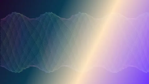 Colorful wave pattern with gradient background Stock Footage 337233894