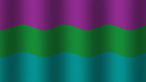 Colorful wave pattern in purple, green and teal Stock Footage 338178806