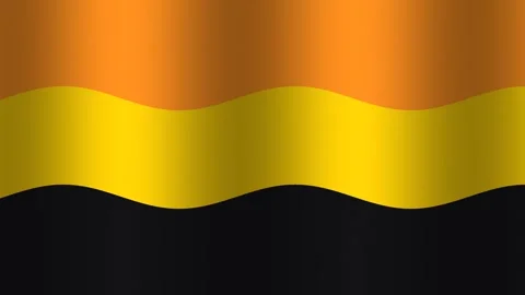 Colorful wave pattern in shades of orange, yellow, and black Stock Footage 339779606