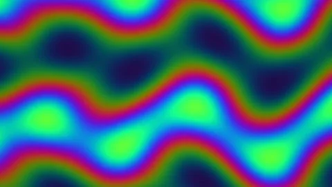 Colorful wave pattern with vibrant hues across the surface Video stock 338079531