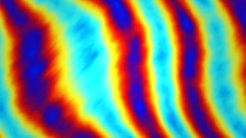 Colorful wave patterns create an abstract background design Stock Footage 337964498
