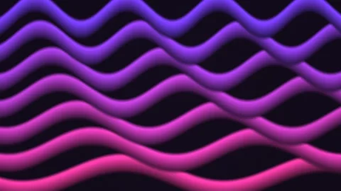 Colorful wave patterns create a dynamic background for Stock Footage 338187556