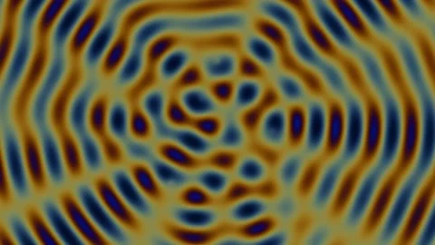 Colorful wave patterns create a dynamic abstract background Stock Footage 338292640