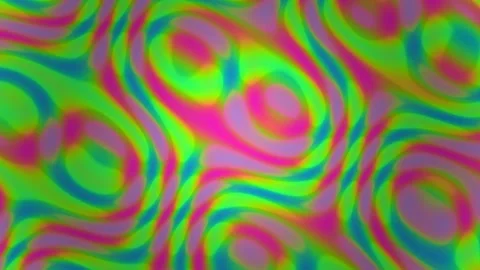 Colorful wave patterns create a seamless looping visual Stock Footage 340594517