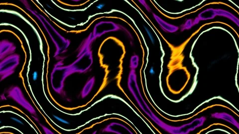 Colorful wave patterns create a vibrant abstract design in Stock Footage 337951762