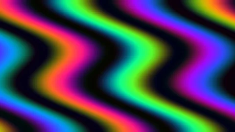 Colorful wave patterns create visual movement and interest Stock Footage 338036106