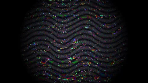 Colorful wave patterns in dark background create motion Stock Footage 338232966