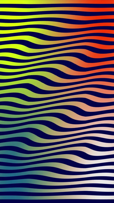 Colorful Wave Vj loop kaleida background animation in Vertical 4K. Stock-Footage 270718297