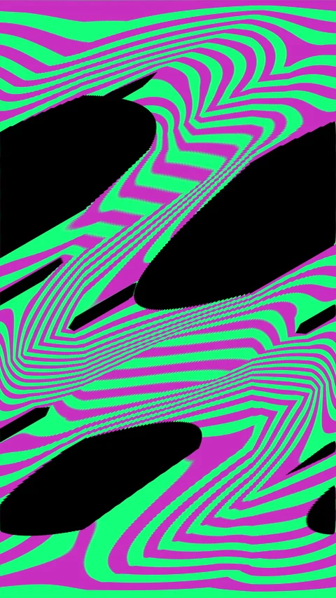 Colorful Wave Vj loop kaleida background animation in Vertical 4K. Stock Footage 273859486