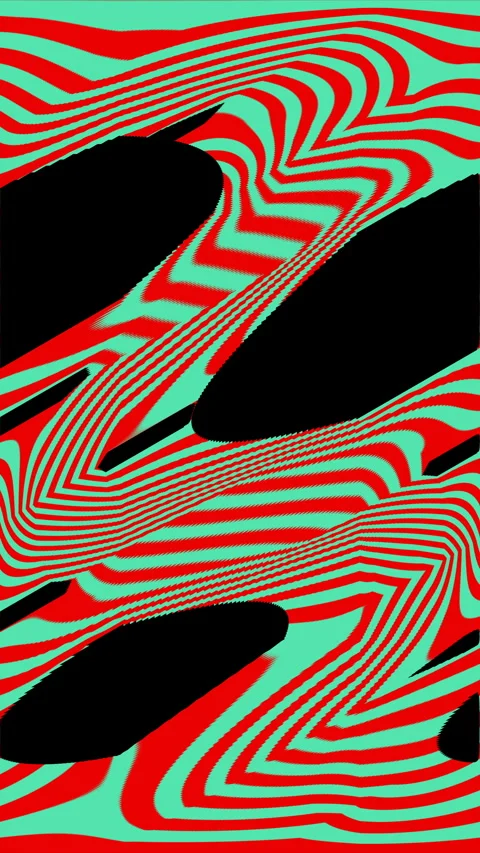 Colorful Wave Vj loop Kaleida background animation in Vertical 4K. Stock-Footage 273859491