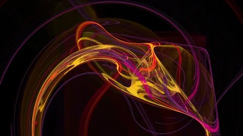 Colorful waves abstract loop motion background Stock Footage 70454618