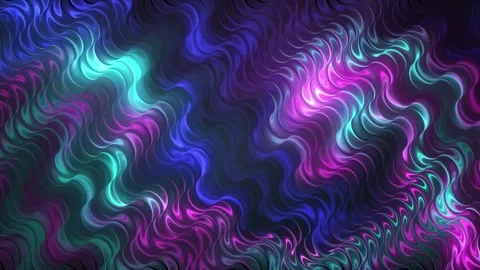 Colorful waves abstract motion background. Seamless looping animation Stock Footage 278717202