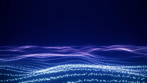 Colorful waves animation Stock Footage 304705471