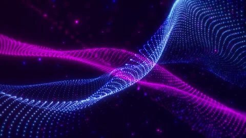 Colorful Waves Background Stock Footage 294820418