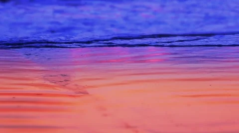 Colorful waves on a beach No.1 Video stock 48317709