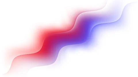 Colorful waves blend in a smooth gradient pattern creating a flowing design.. Stock Illustration