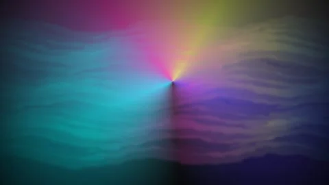 Colorful waves create abstract patterns in motion Stock Footage 337064435