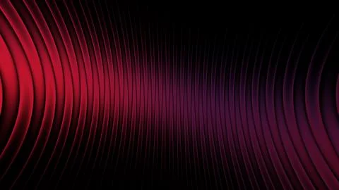 Colorful waves create patterns in a dark setting, showing a blend of red an.. Illustrazione stock