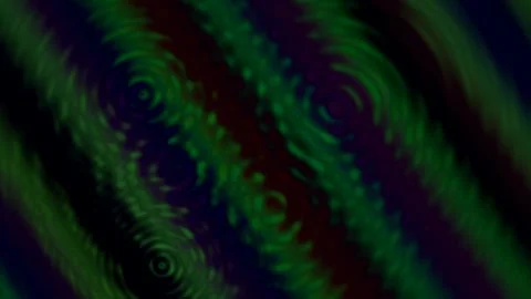 Colorful waves create rippling motion in dark space Stock Footage 338196351